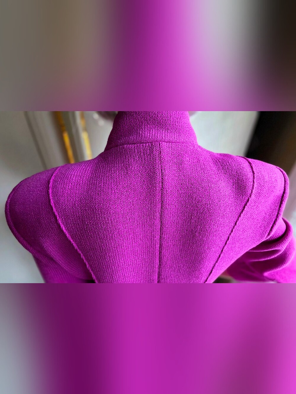 St John Collection Wild Orchid Wool Rayon Jacket Pants Set Sz 2, 4 - Picture 8 of 12